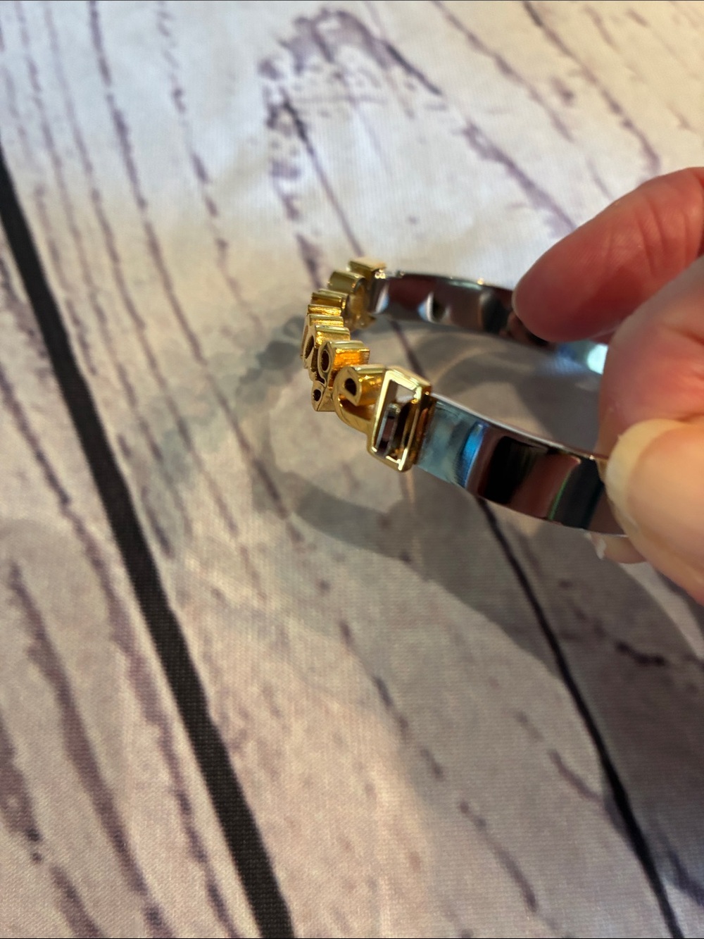 🎉NEW LISTING!🎉Rustic Cuff 'courage' Script Bracelet - Picture 6 of 10